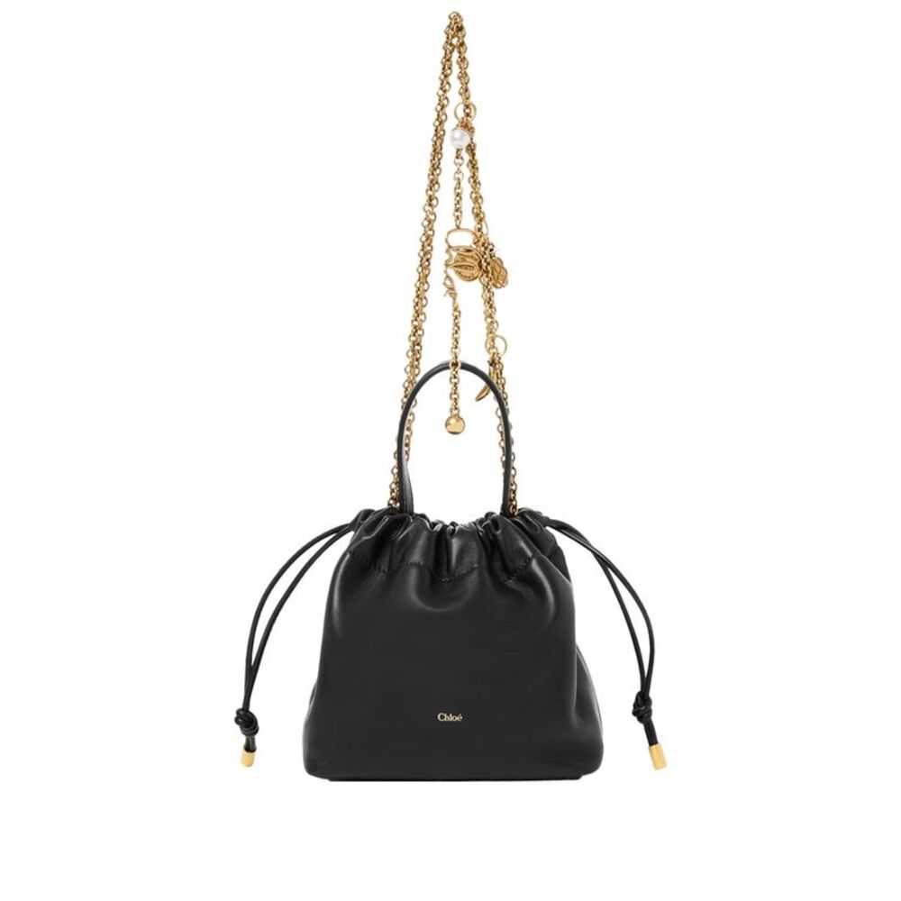 Borsa A Spalla "Mini Chloé Icons" Con Catena In Pelle Morbida Women